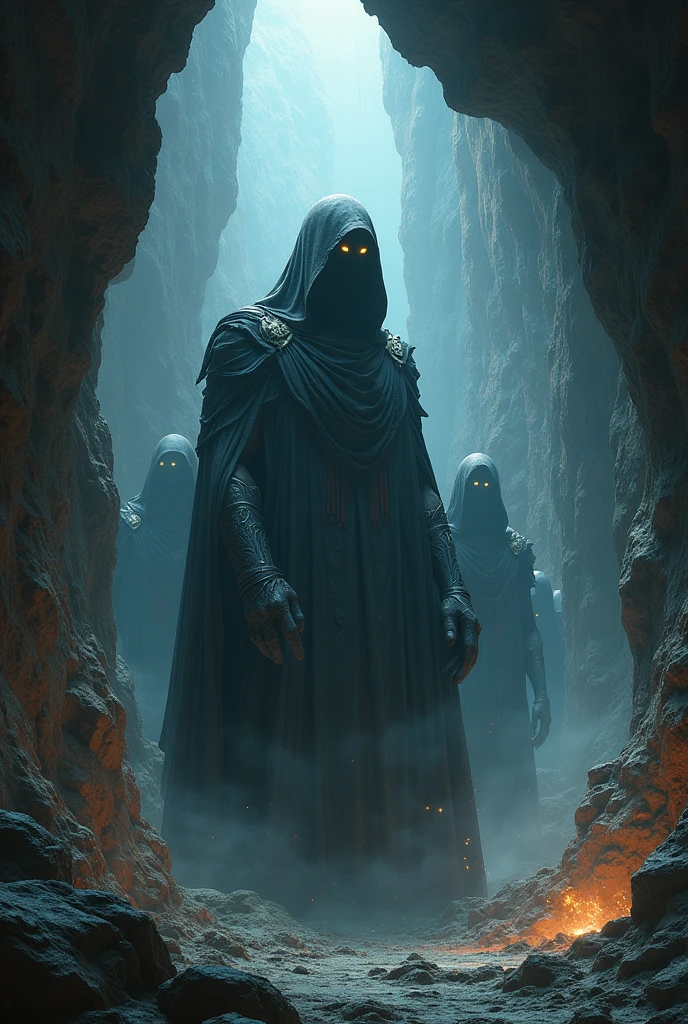 I want an epic image of the Nephilim hiding in caves these days