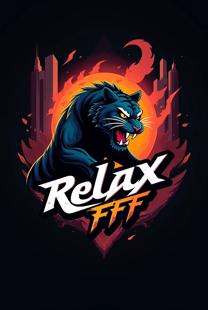 Make a free fire gaming logo to me make a deadly logo of free fire and logo name RELAX FF some different 1 more