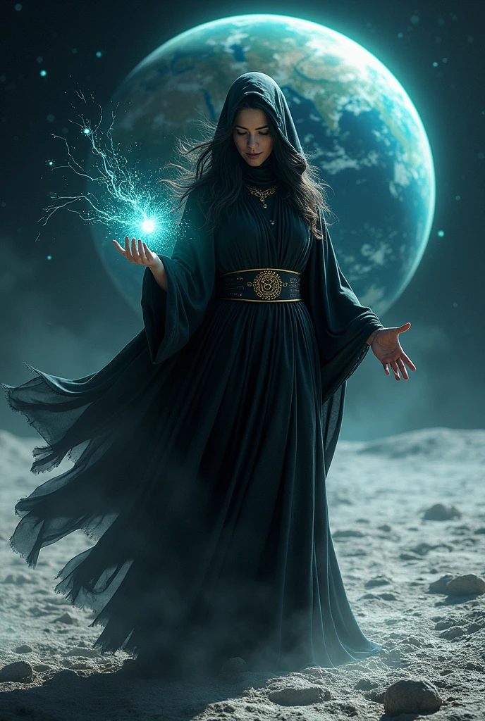 Witch on the moon
