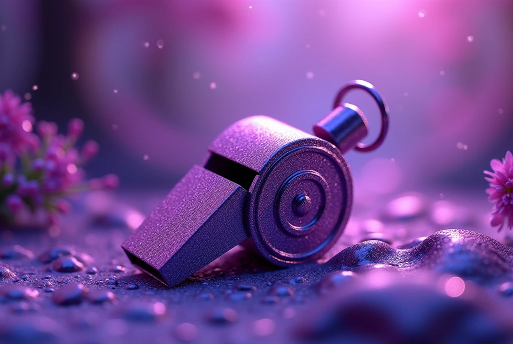 Purple whistle background no people