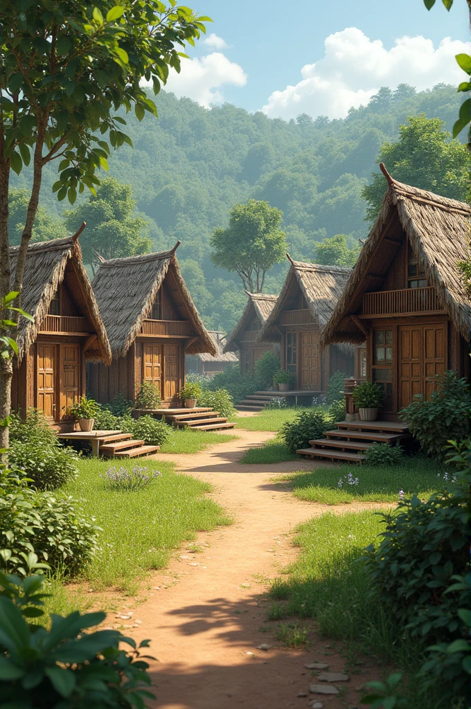A beautiful village should be built with all the cottages in the cow cart Build everything you need to house a village A beautiful cottage should be everything professional view Everything a jaffna country should have is a beautiful authentic model The surroundings should be clear