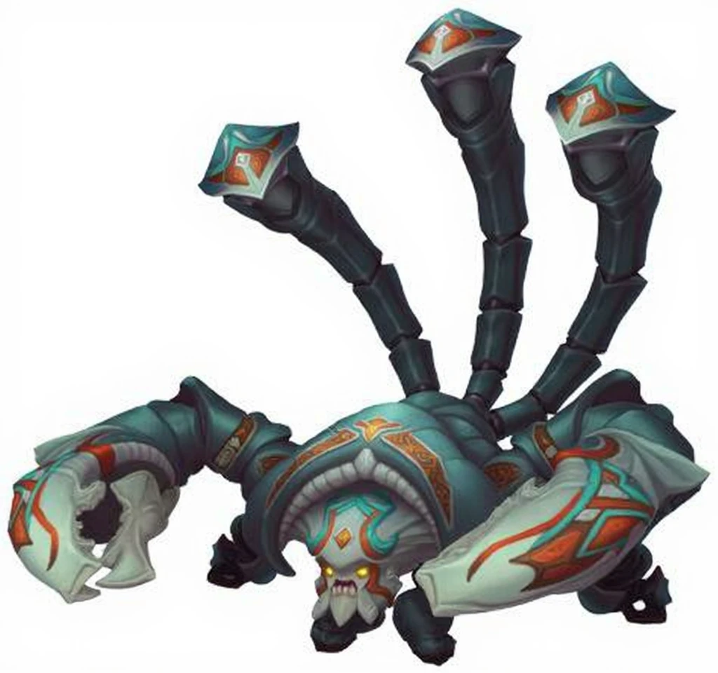 faça uma fan art de skin para o campeao Skarner do league of Legends