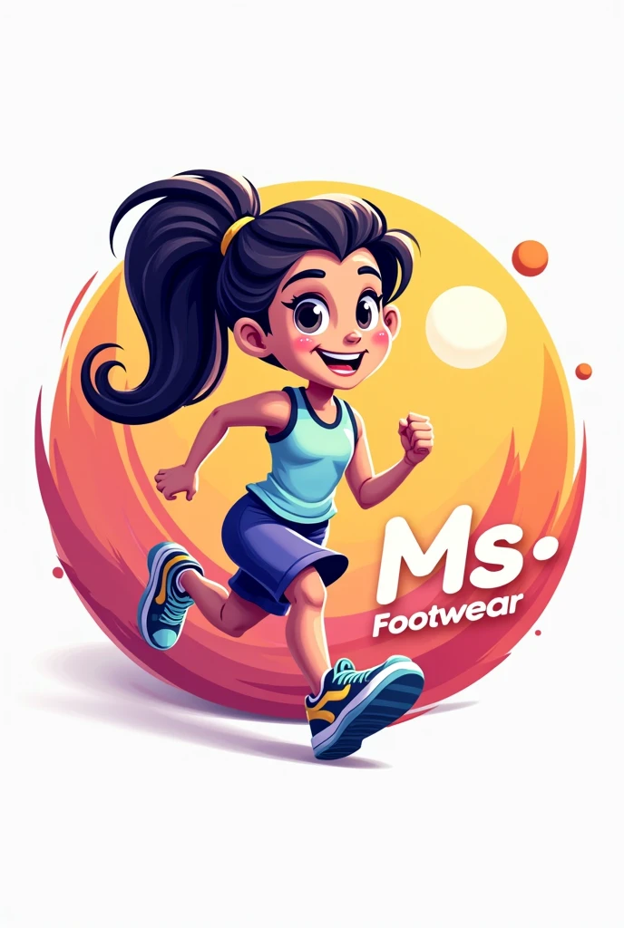 I am a sports footwear company focused on children and adults. I want a logo that highlights that and my company is called MS. Footwear