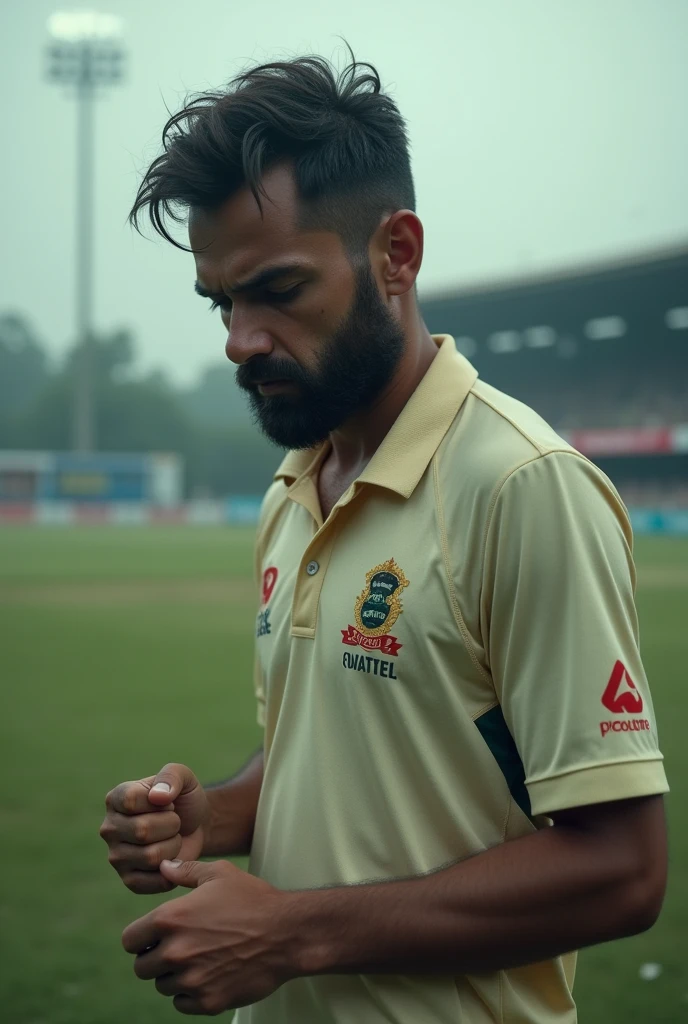 An disheartning cricket batter broke down after failure in his long journey of sports.
