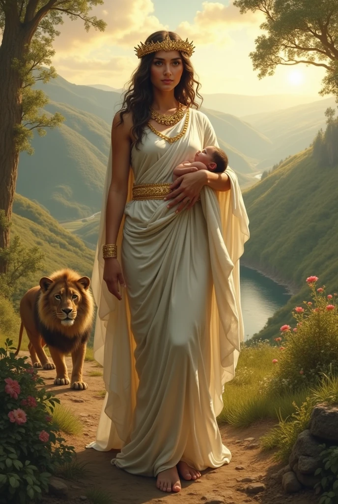 Rhea Greek goddess family 

