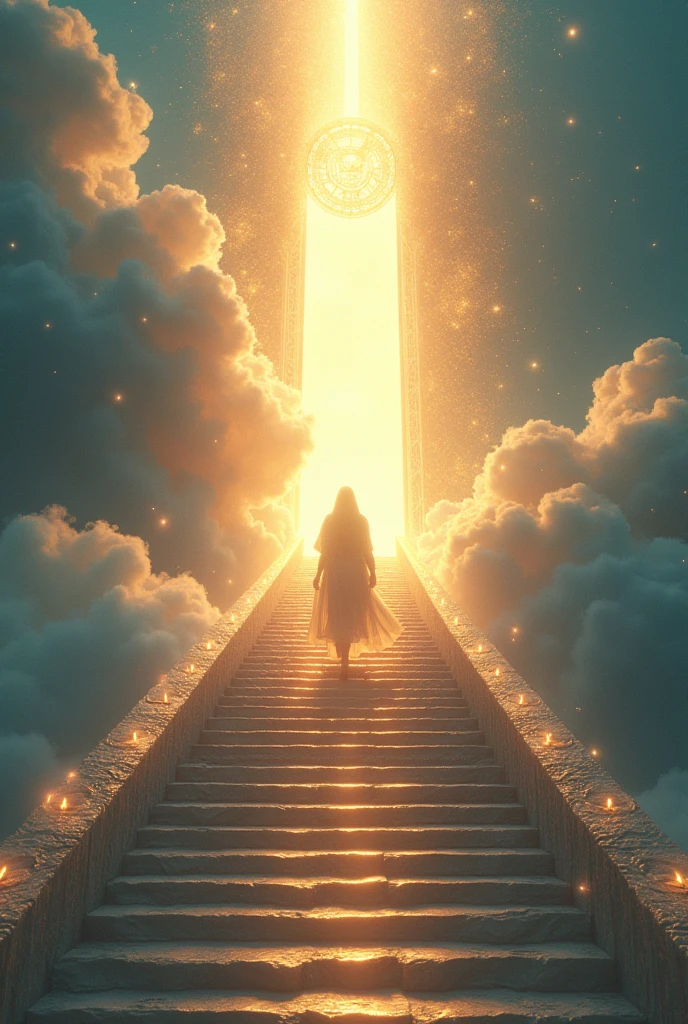 steps to the beautiful light of divine world