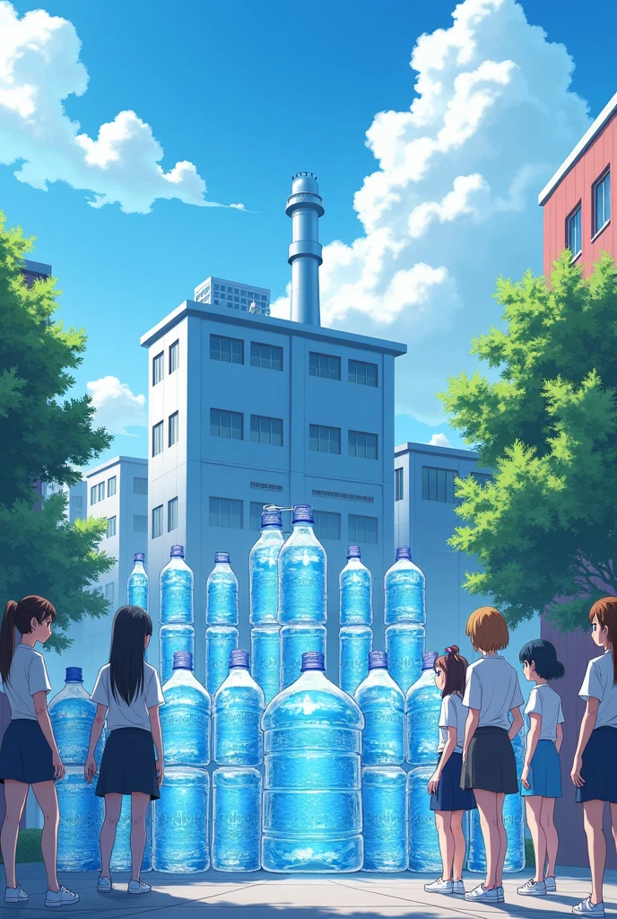 Professional water RO purified factory Pure Drinking Water to Delivery 20 litre collection of jars delivered without name to different girls in city. Make a Full hd anime banner in wide screen