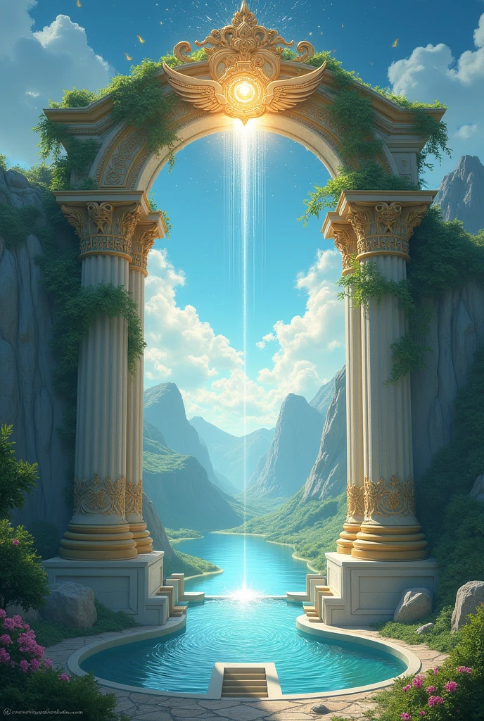 steps to the beautiful divine gate