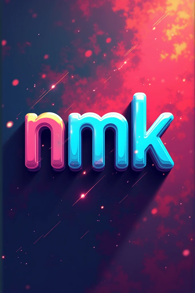 Logo for an animated band that says NMK