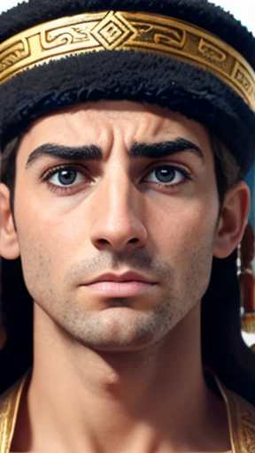 Maccabean man focus on face