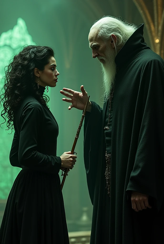 Bellatrix lestrange learns from Lord Voldemort 
