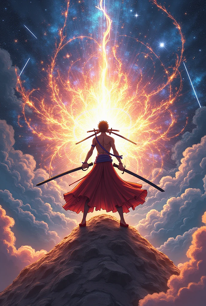 one piece、Three-sword style secret technique、Three thousand worlds
