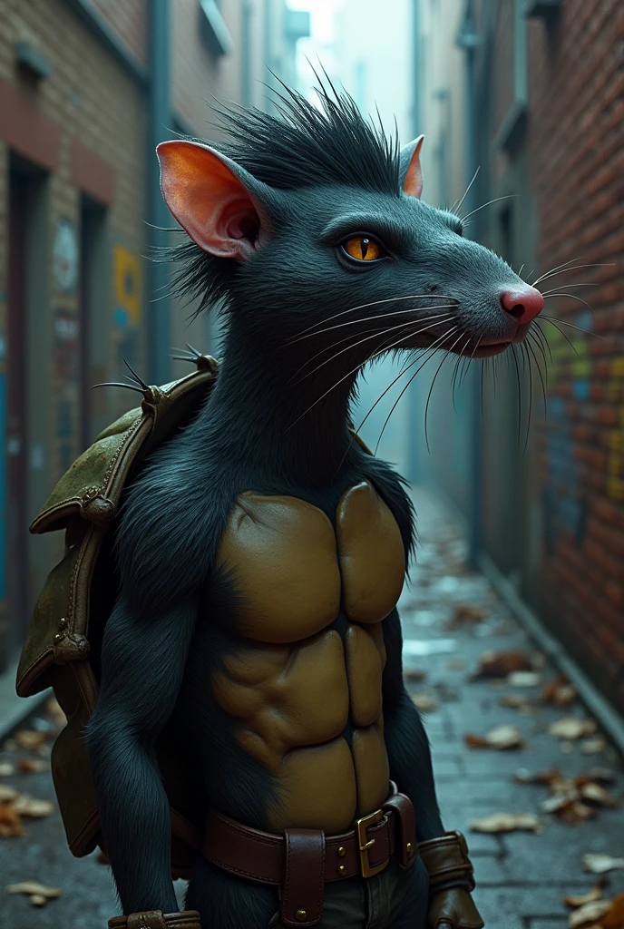 You can create a combination of anuel and splinter, that has Anuel's hair
