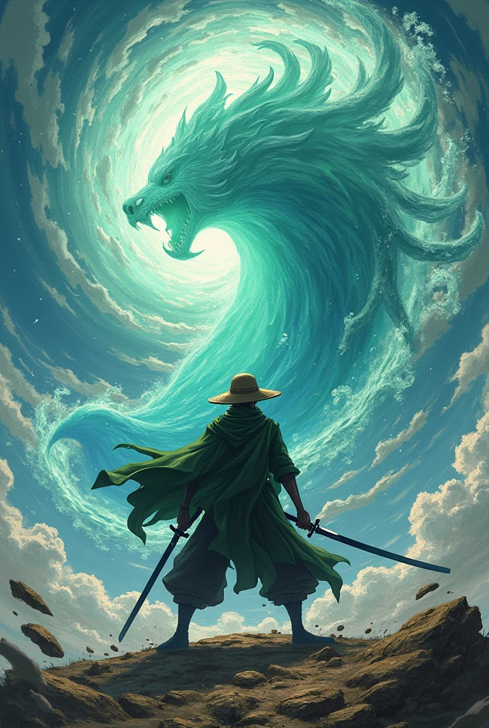 one piece、Zoro、Three-sword style secret technique、Three thousand worlds