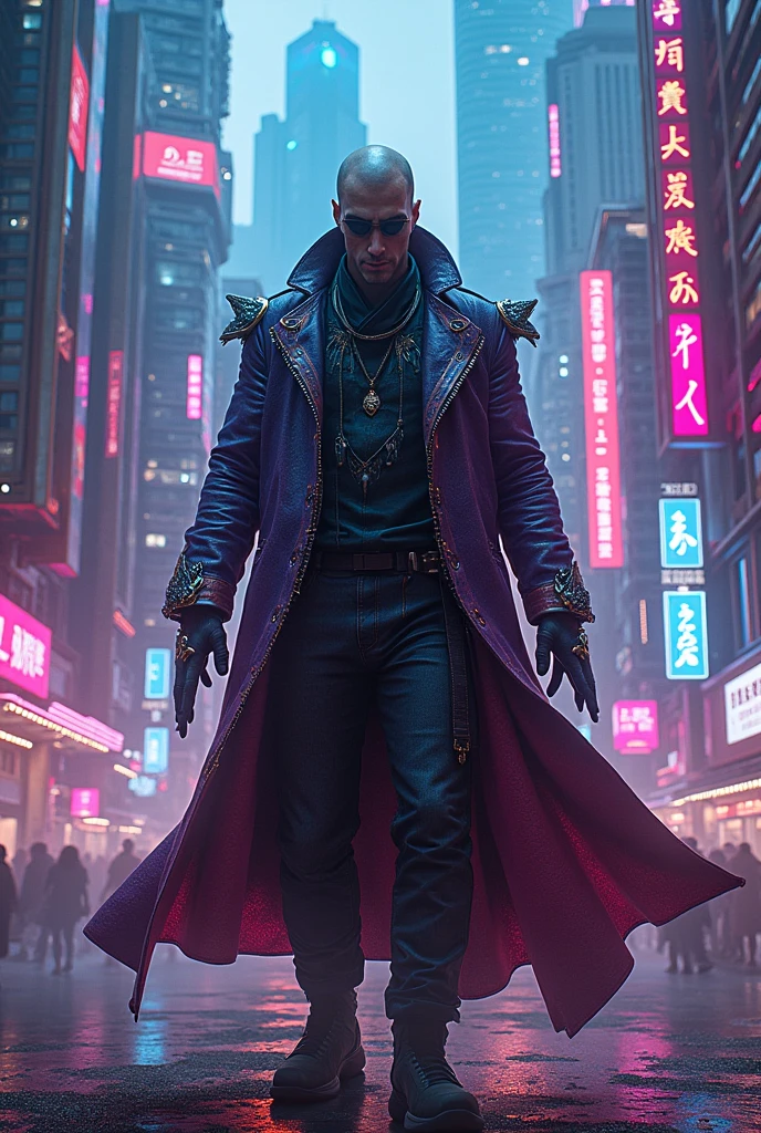 Gojo saturated cyberpunk 