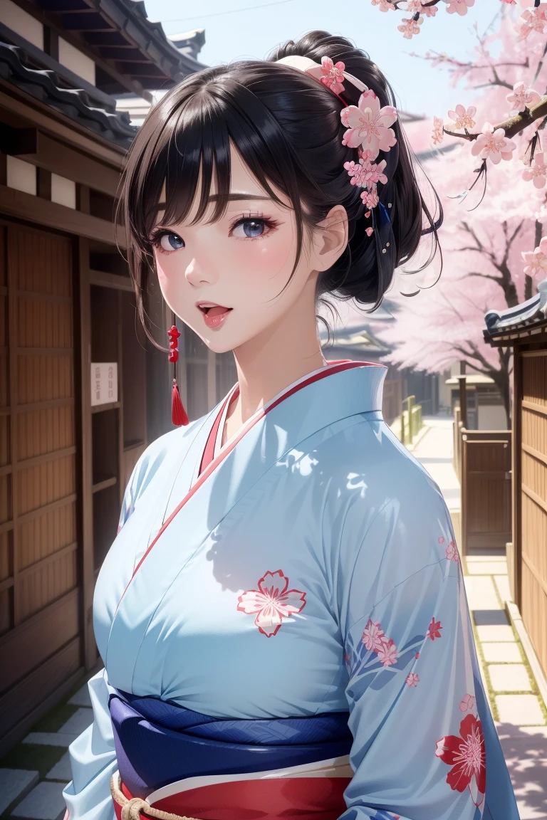 (((Highest quality, 8kで,Ultra-detailed))),One girl,Beautiful girl,an ultra-Small debtace、((Translucent white skin)、(Soft Hair)、Beautiful flower basket、ponytail、Extremely fine eyebrows、Ultra HD、Putting on maiko makeup、Skin whitening、Long and beautiful eyelashes、Beautiful Face, Acura, Anatomically correct, Very detailed顔と肌の質感, Large, detailed eyes, double eyelid, Thin eyebrows, Glitter Eyeliner: 1 Natural Cheeks, Glowing Skin, debtair skin: 1.2, (Glossy Lips: 1.4),Very detailed顔と肌の質感, Eyes with detailed cuts, double eyelid, Natural Cheeks, , Glossy Lips: 1.4,Neat and clean kimono、((Sakura wearing a light blue kimono with red and blue cherry blossom pattern))、(Red and pink cherry blossom pattern obi),((Ukiyo-e style))、Kyoto Style、Kyoto Style、(Red cheeks)、Perfect body,skinny, Tie the waist,Smiling and watching the audience,Stroll through the old streets of Kyoto,【Not blurry,Professional Lighting,Professional Effects、(Tabletop: 1.3), (Maximum resolution: 1.2), (Ultra HDテレビ: 1.2),, Intense cinematic shots, Depth of written boundaryが浅い, Volumetric lighting, debt/2.8, kintsugi,(8k、RAW Photos、masterpiece:1.4)、(Realistic、Photorealistic:1.37)、Shot with CineStill 800T、(究極のHighest quality:1.3)、((Depth of written boundary:))、Absurd、(超High resolution、Extremely detailed CG、High resolution、Realistic、Ultra-detailed、picture、超Realistic、Ultra-detailed、Cinematic atmosphere、8k UHD、Very detailed、trending at artstationh、Award-winning photo、Very detailed写真、High resolution:1.5)】They are disturbing, gothic girl, nsfw, completely nude, solo focus, blush, rainbow_hair, sexly, happy_sex, front_view doggystyle, facing viewer, bend_over, standing_sex, moaning, get fucked, open_mouth, very_long_tongue, licking_tongue, saliva_string, London street background