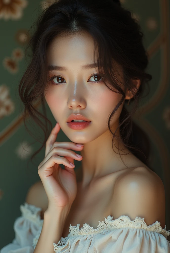 (8k, RAW Photo, Best Quality, Masterpiece:1.2), Ultra Detail, Super Resolution, (Realistic, Realistic Photo:1.37), Portrait, High Detail RAW Color Photo, Professional Photo, Extremely Detailed and Beautiful, Extremely detailed, 8k wallpaper, amazing and detailed, huge file size, official art, highly detailed CG unity 8k wallpaper, highly detailed beautiful girl, highly detailed face, highly detailed eyes, highly detailed skin, highly detailed fingers, highly detailed nose, very detailed detailed mouth , perfect anatomy, highly detailed background, highly detailed clothing, 1girl, (18:1.2),
