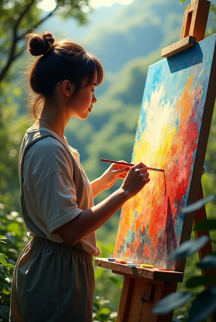 person live painting