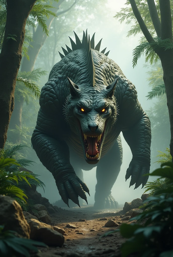 Crocodile and lion hybrid