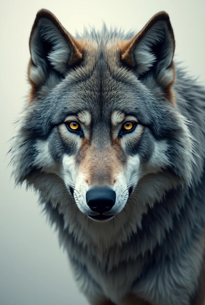 Wolf face grey 