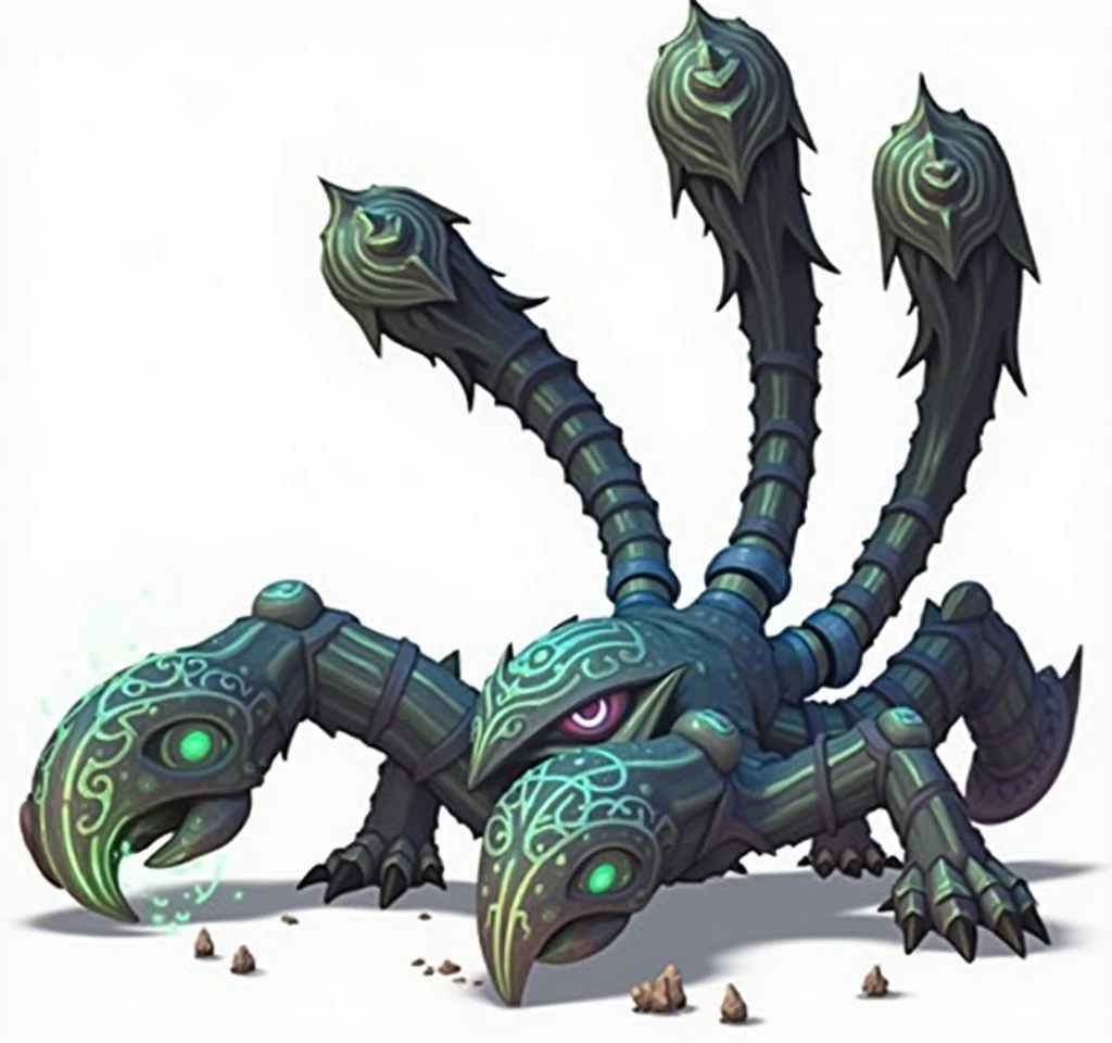 faça uma fan art de skin para o campeao Skarner do league of Legends, TEMA da skin: mystical