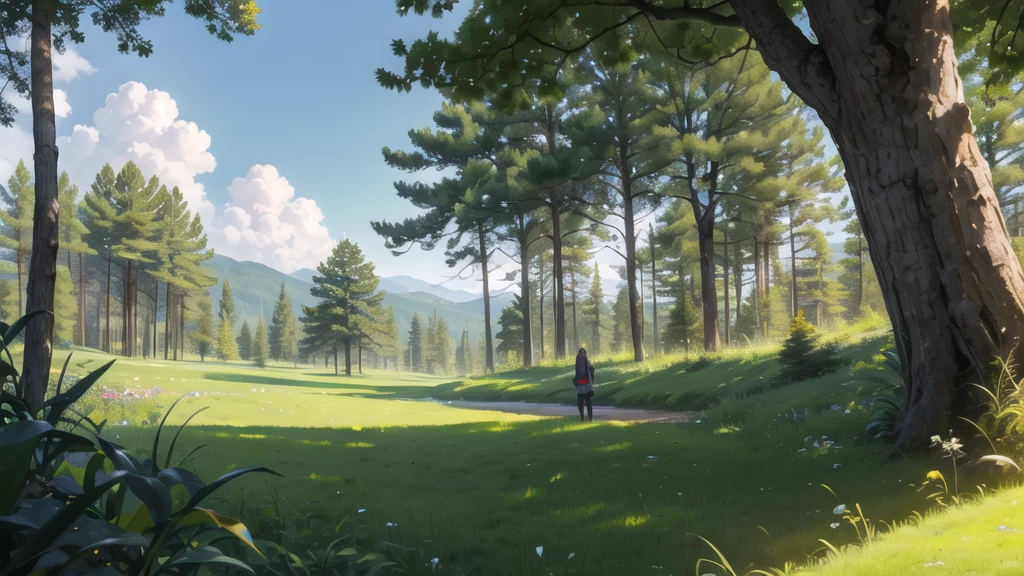 In the middle of the forest, daytime In the middle of the forest, daytime