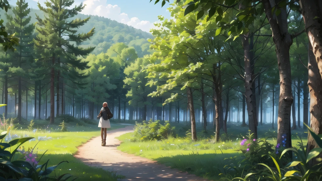In the middle of the forest, daytime In the middle of the forest, daytime