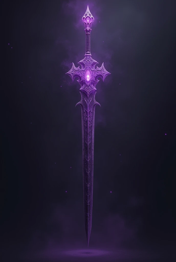 Purple-black color, similar to a sword mixed with a magic staff.