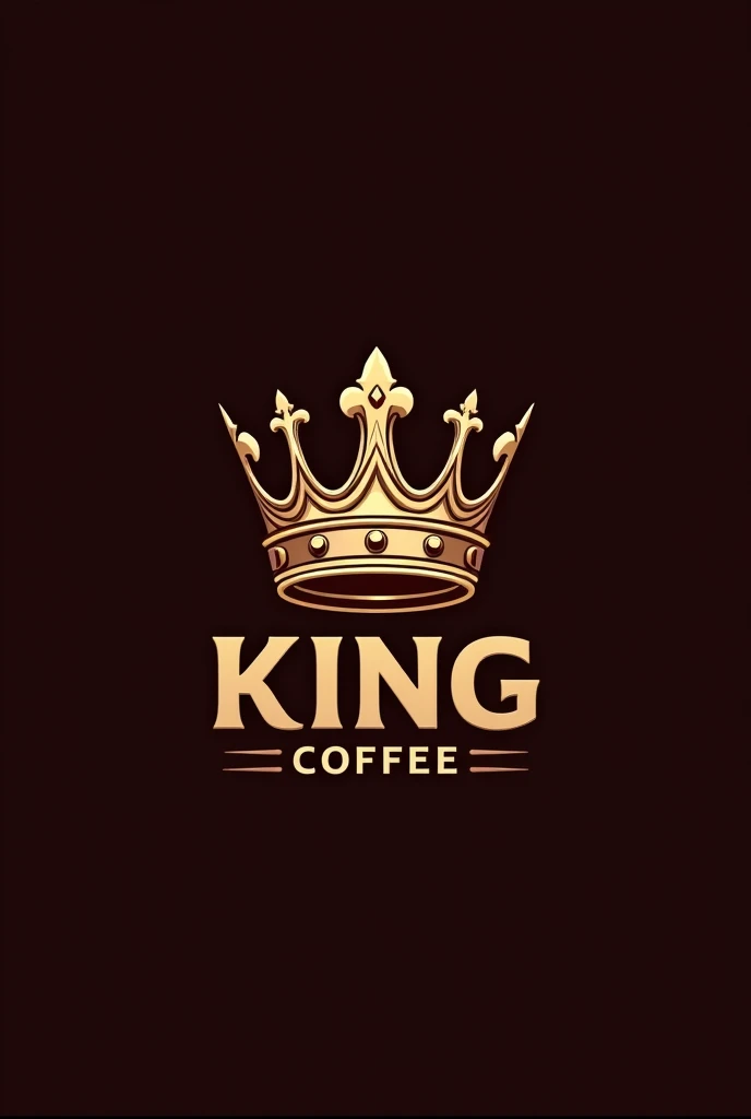Create a logo about a coffee producer but with the name King Coffee