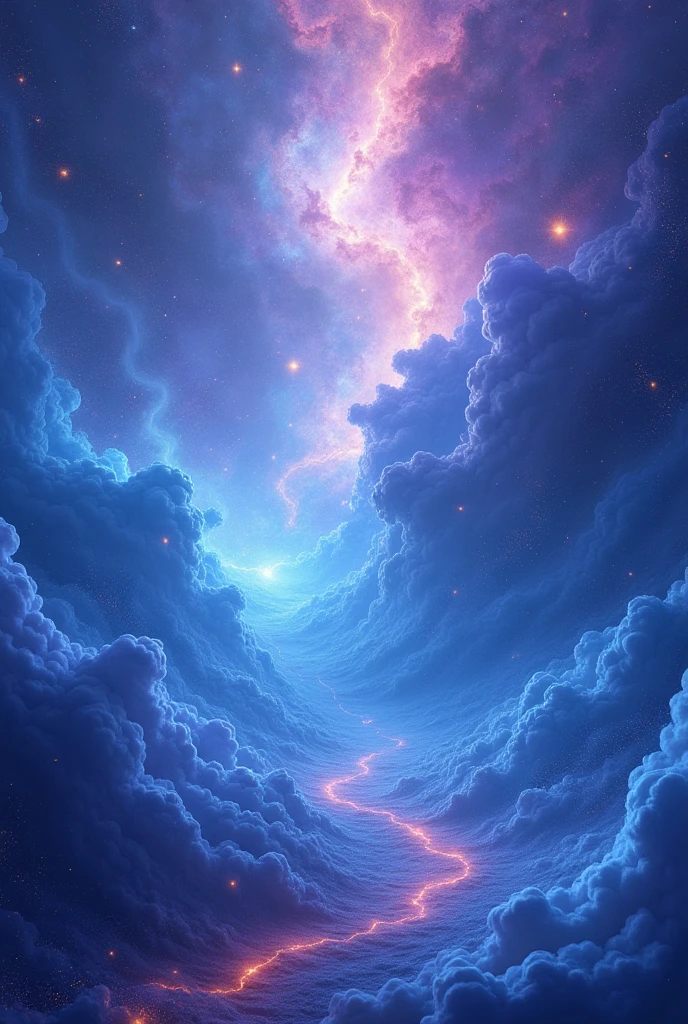 Blue,purple space