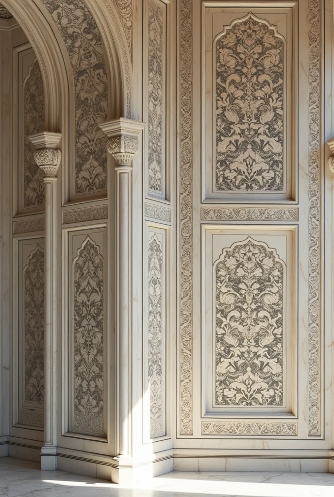 - **Visual:** Footage of the intricate floral inlay work on the walls of the Taj Mahal.