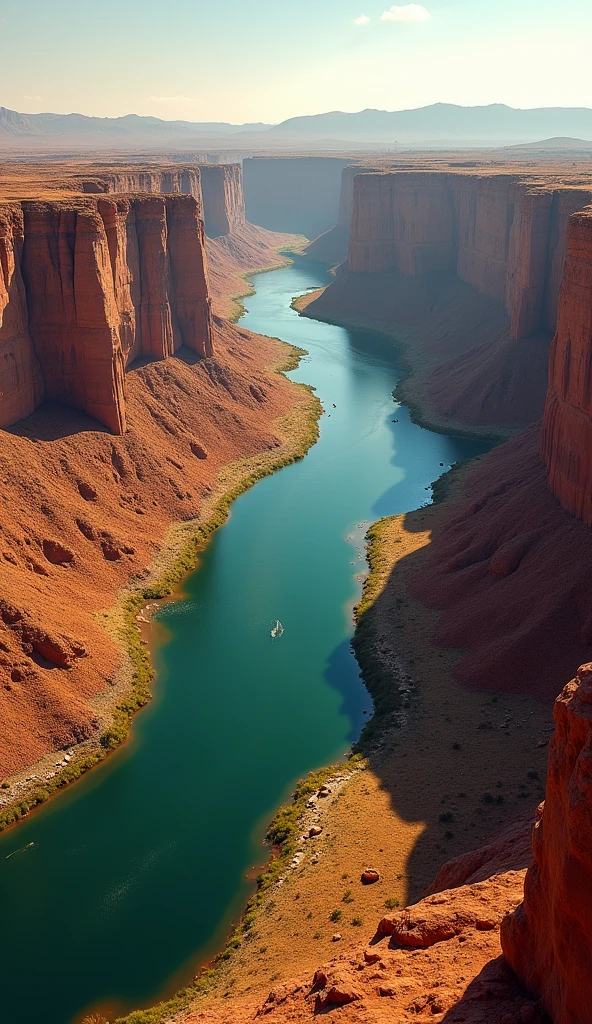the Rio Grande river, drone shot, photorealistic, daylight, ultra detailed, high resolution, 4k