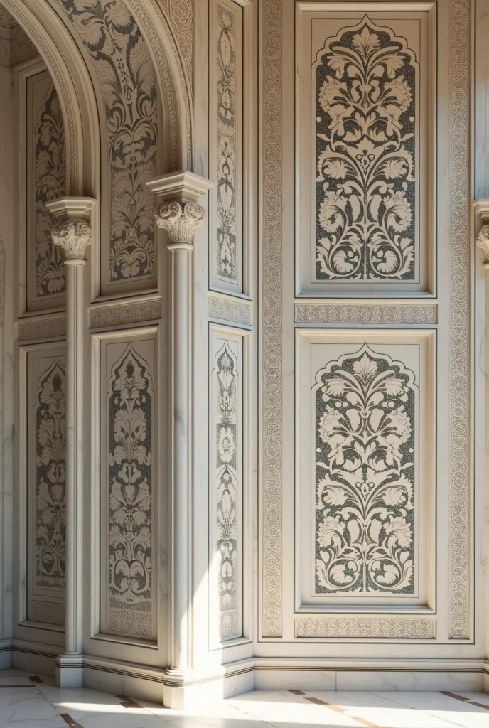 - **Visual:** Footage of the intricate floral inlay work on the walls of the Taj Mahal.