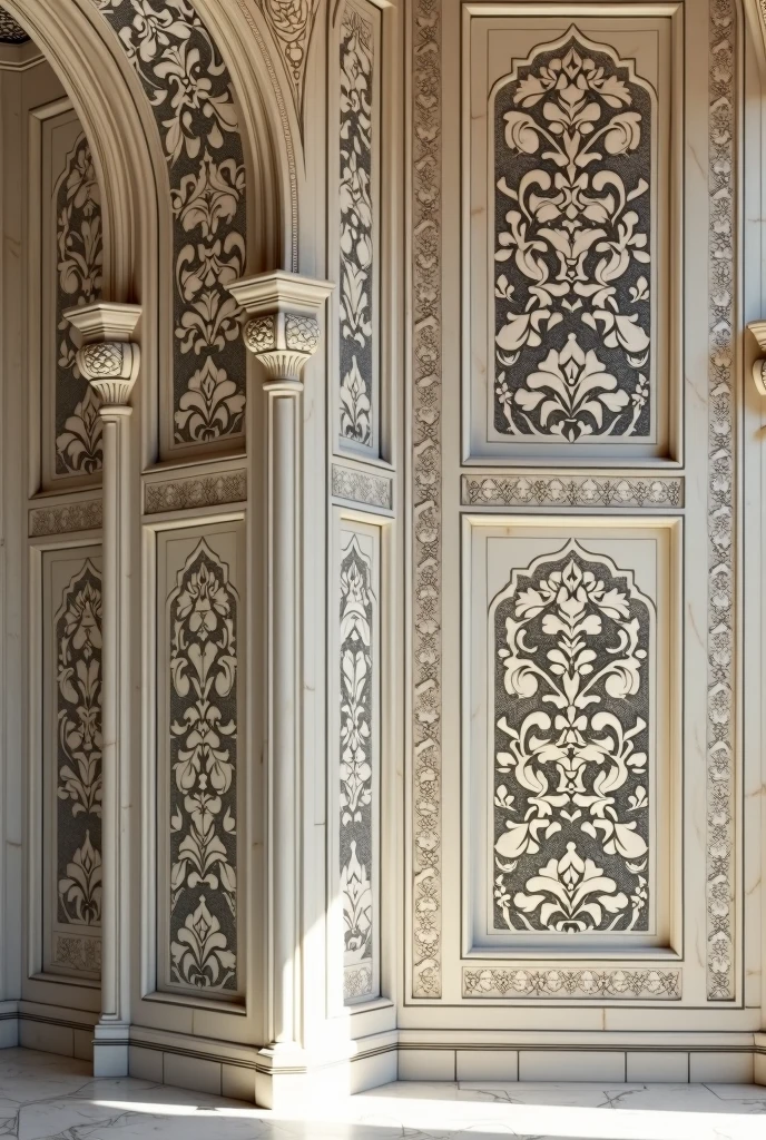 - **Visual:** Footage of the intricate floral inlay work on the walls of the Taj Mahal.