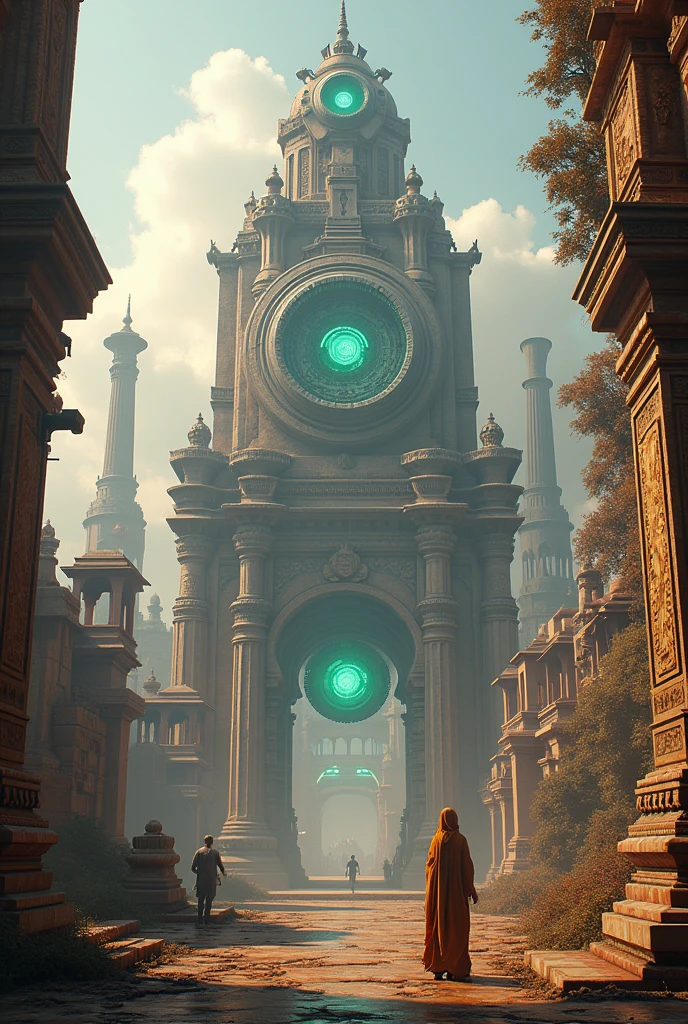 That sounds amazing! I can definitely do that for you.
Here's your prompt:
*“A hyperrealistic 3D illustration of an ancient, advanced civilization with detailed, ancient-looking technology and architecture, set in India.*
*The technology must look futuristic, but also have an ancient and mysterious feel to it. The architecture must also have a combination of modern and ancient styles.*