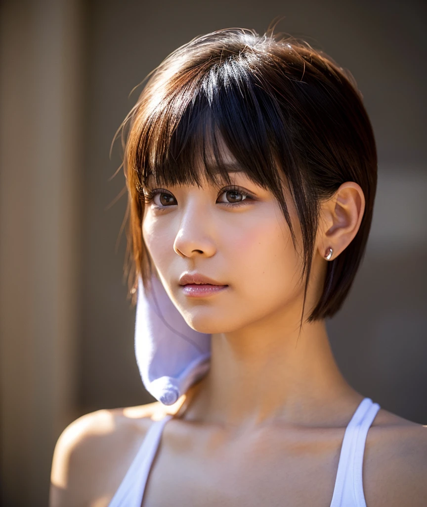 Yakuza Woman、Beauty、short hair、No bangs、Tattoo

