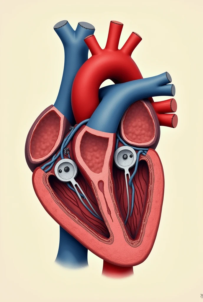 Heart internal structure