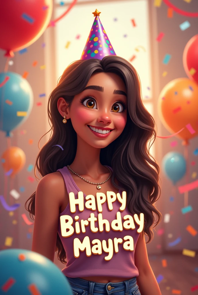 create an image that says: Happy birthday Mayra 