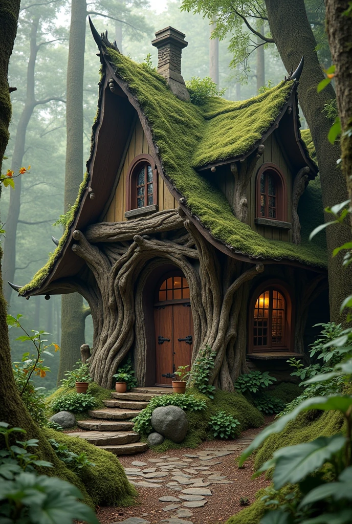 Create a building for a hunched man to live in