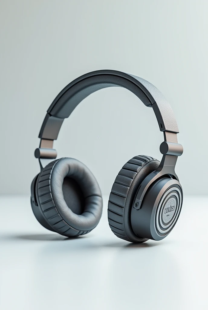Make a words fonts 3d “collabsh” but the word c make a peace of headphone for words that form letter c to form “collabsh”
