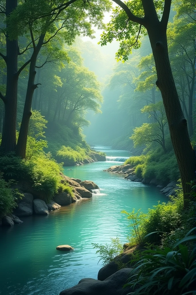 river in the forest 5 seconds video