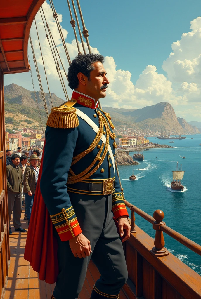 Don José de San Martín landing in Peru