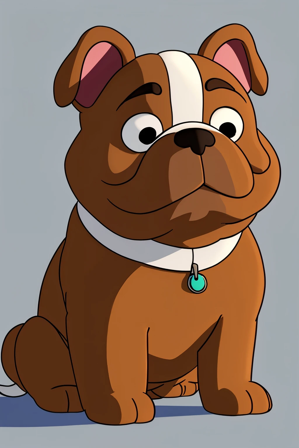 create a bulldog puppy in the CalArts style