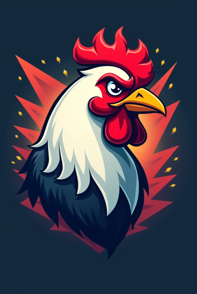 Video game logo focused on a chicken
