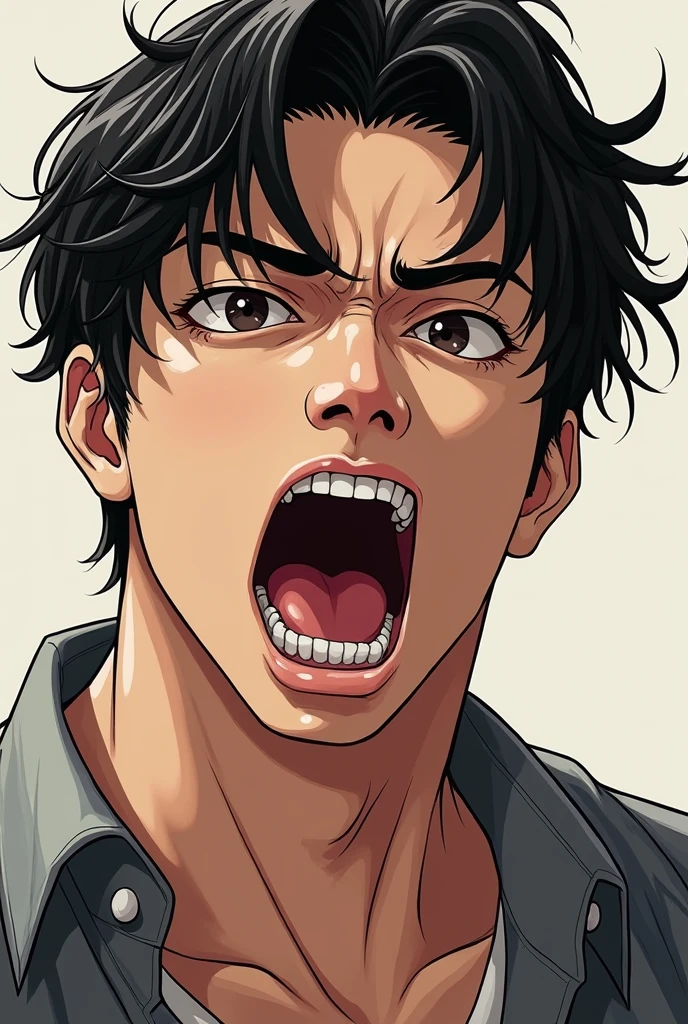 Koichi Yamazaki　male　Mouth out