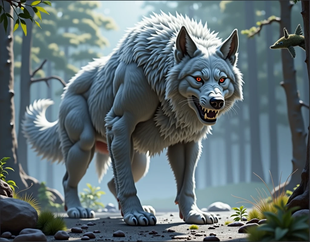  Like all Quileute wolves, he is much bigger than a common wolf. coat: His wolf fur is silvery gray, standing out among the other wolves in the pack. stance: In the form of a wolf, Paul maintains a powerful posture, with bulging muscles and a menacing appearance, which is in keeping with his explosive and aggressive personality.