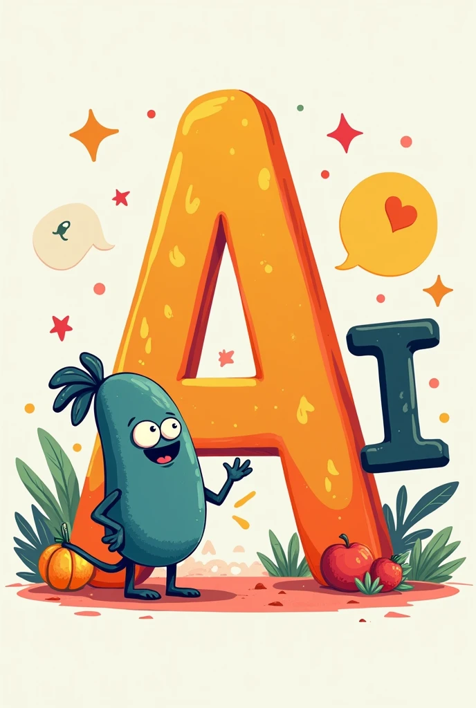 Cartoons alphabets "A" propose "I"
