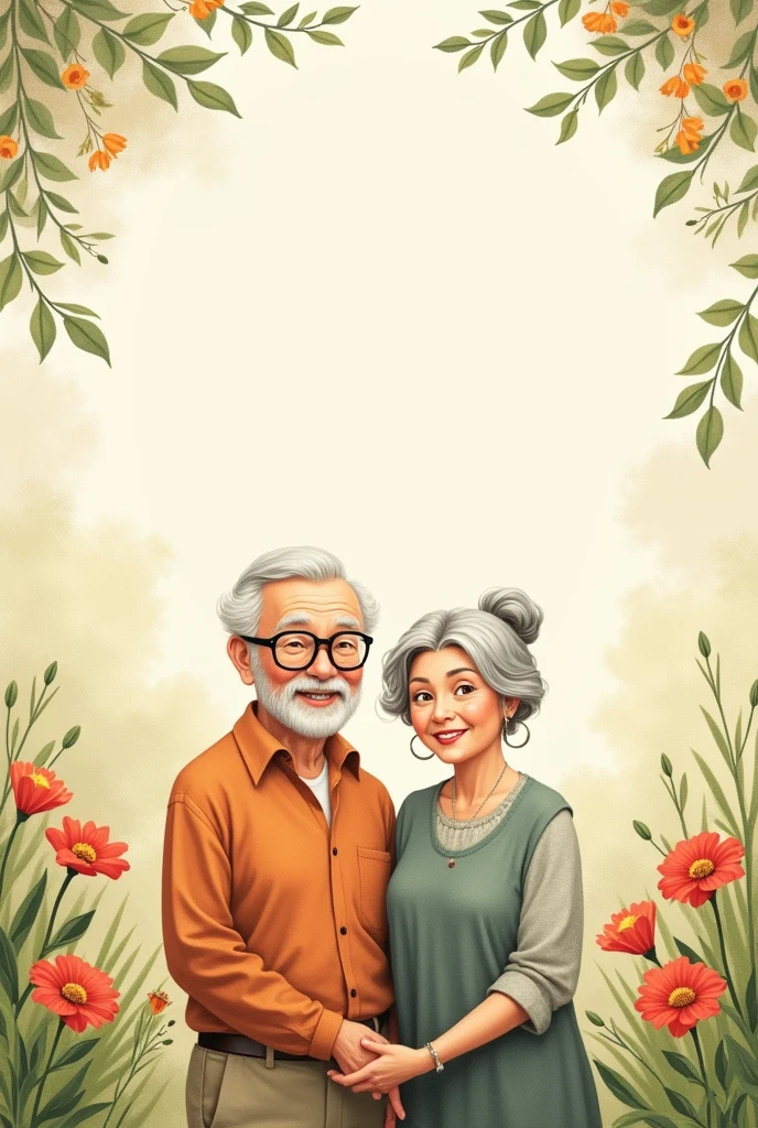 A simple Grandparents Day flyer without letters