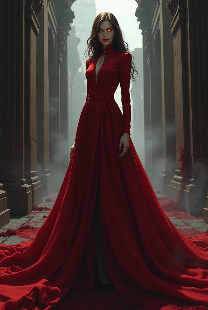 Melania trump as a anime vampire