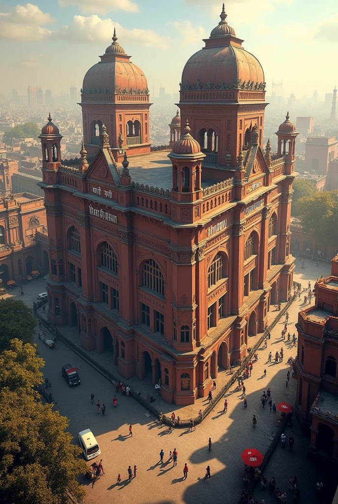 Lucknow bolte hain written on the buildings